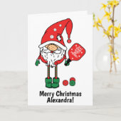 Carte Belle 🎅 de Noël (Fleur jaune)