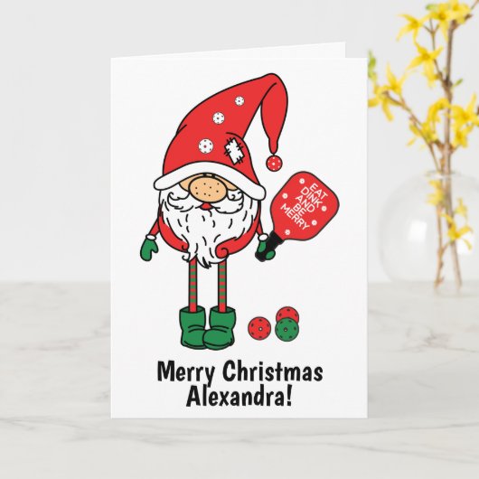 Carte Belle 🎅 de Noël (Fleur jaune)