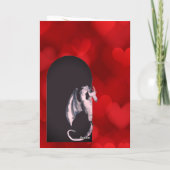 Carte Belle Dragon, Coeurs Petite-Fille Saint-Valentin (Dos)