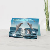 Carte Belle Écriture Dauphine Philippiens 4:4 (Devant)