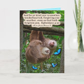 Carte Belle Écriture de Sloth : Ephésiens 4:32 (Devant)