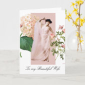 Carte Belle épouse (Fleur jaune)
