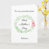 Carte Belle ?ère petite-fille du jour de mère (Fleur jaune)