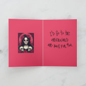 Carte Belle et cérémonielle calavera vivante (Intérieur)