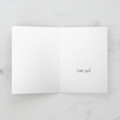Carte Belle et élégante Saint Valentin (Intérieur)