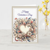 Carte Belle et élégante Saint Valentin (Fleur jaune)