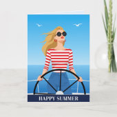 Carte Belle Été Heureux (Devant)