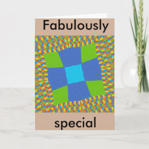 Carte Belle Extraordinaire Vert Bleu Cyan Art Design d'i