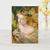 Carte Belle Fairy Dreams Vintage Anniversaire (Fleur jaune)