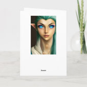 Carte Belle Fée Blue Eyed Anniversaire (Dos)