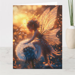 Carte Belle fée solaire avec Dandelion