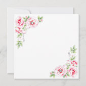 Carte Belle fée verte et blanc papillon (Dos)