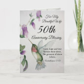 Carte Belle femme Bénédiction du 50e anniversaire (Devant)
