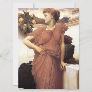 Carte Belle Femme par une fontaine (Frederic Leighton)