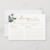 Carte Belle Fête des mariées de calligraphie Recette Car (Devant)