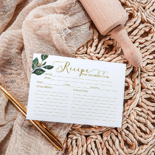 Carte Belle Fête des mariées de calligraphie Recette Car