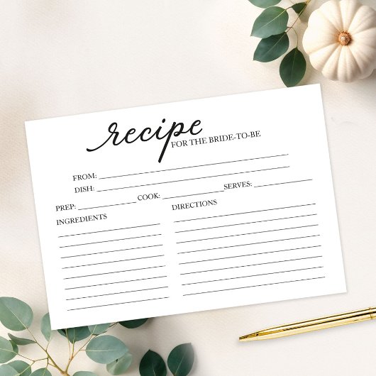 Carte Belle Fête des mariées de calligraphie Recette Car