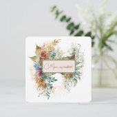 Carte Belle fête des mères florales (Debout devant)