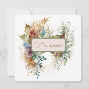 Carte Belle fête des mères florales