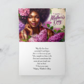 Carte Belle Fête des Mères Lilacs violet Floral (Intérieur)