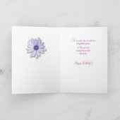 Carte Belle-fille 30e anniversaire Daisy on Pink & Purp (Intérieur)