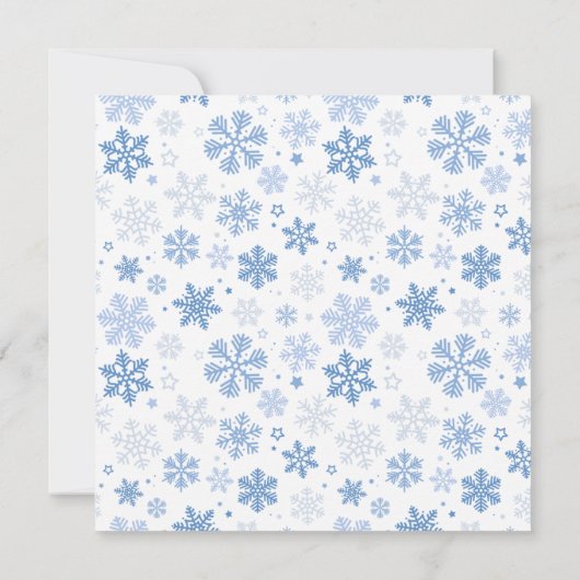 Carte Belle fille Bon hiver (Dos)