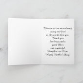 Carte Belle-fille / Bonne fête des mères - Fleurs (Intérieur)