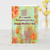 Carte Belle-fille / Bonne fête des mères - Fleurs (Fleur jaune)