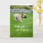 Carte Belle-fille, cinquantième fonctionnement de chiot (Fleur jaune)