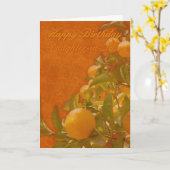 Carte Belle-fille Joyeux Anniversaire Espagnol Orange Tr (Fleur jaune)