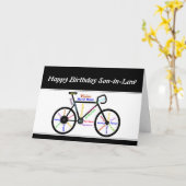 Carte Belle-Fille Vélo Motivationnel Anniversaire (Fleur jaune)