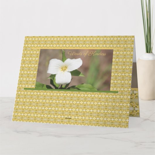 Carte Belle Fleur Blanche (Dos)