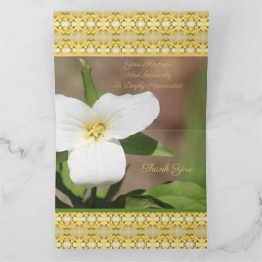 Carte Belle Fleur Blanche (Intérieur)