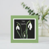 Carte Belle fleurs blanches fleurie fine art sympathie (Debout devant)