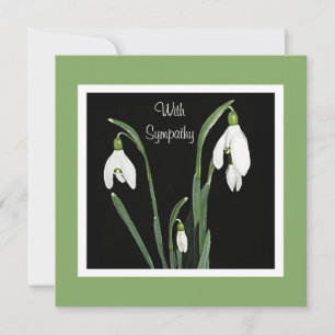 Carte Belle fleurs blanches fleurie fine art sympathie