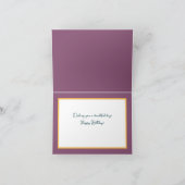 Carte Belle Fleurs de Pieris Blanc Chic Joyeux Anniversa (Intérieur)