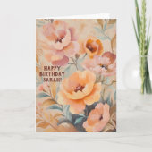 Carte Belle Fleurs Fleurs sauvages douces CUSTOM ANNIVER (Devant)