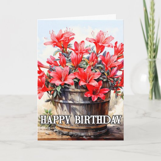 Carte Belle floraison de fleurs de Lily (Devant)