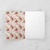 Carte Belle Flore Rouge Blanc (Intérieur)