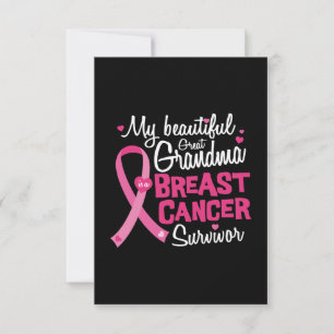 Carte Belle grand grand-mère Cancer du sein Survivant