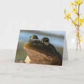 Carte Belle grenouille (Fleur jaune)