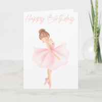 Belle Illustration Petit Ballerina Anniversaire