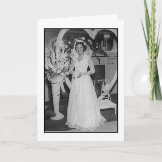 Carte Belle jeune mariée (Devant)