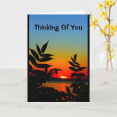 Carte Belle Journée Du lever Au coucher Du Soleil (Fleur jaune)