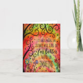 Carte Belle ‘les choses vont marcher’ Inspiration (Devant)