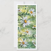 Carte Belle marguerite Aquarelle Signet géant (Devant)