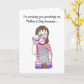 Carte Belle-mère (Fleur jaune)