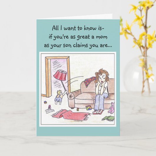 Carte Belle-mère (Fleur jaune)