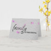 Carte Belle-mère Anniversaire En vichy (Fleur jaune)