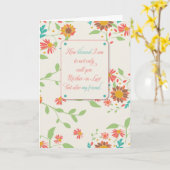 Carte Belle-mère d'anniversaire, religieuse avec des tou (Fleur jaune)